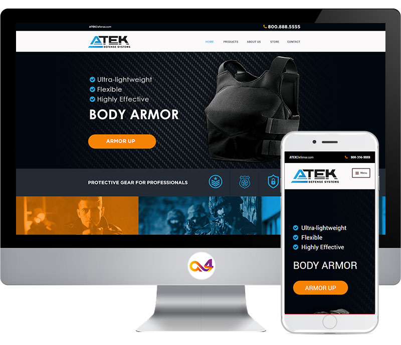 Atek Website Design Home Page