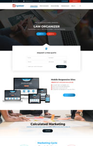 Law Organizer Home Page Design