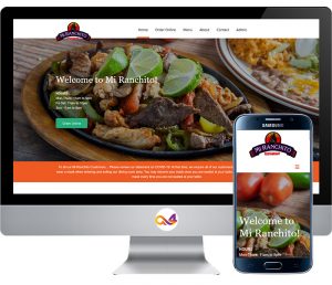 Graphic design website for Mi Ranchito