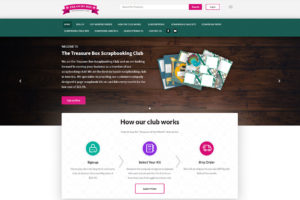 The Treasure Box Website Design Home Page