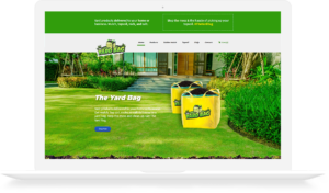 The Yard Bag Homepage Development Desktop View