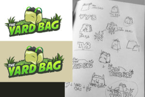The Yard Bag Logo Design and Sketch concepts