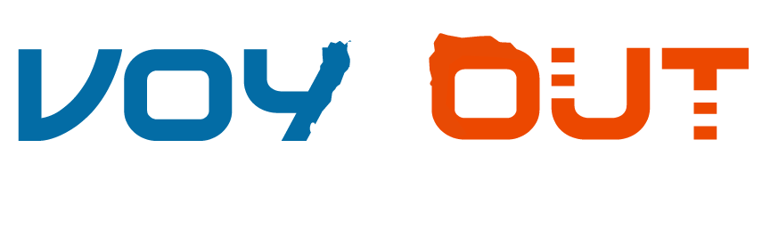 Voy Out Logo Design White Iteration