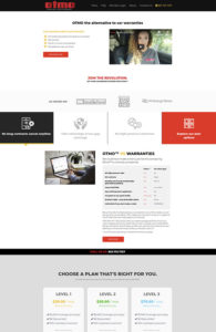 Web Design Portfolio OTMO homepage design