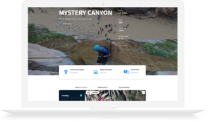 Web Development Portfolio Canyoneering Page Voy Out