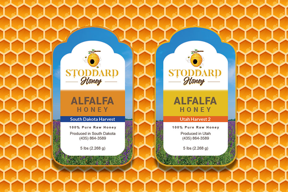 labels design Stoddard Honey