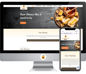 Web Design Homepage Stoddard Honey