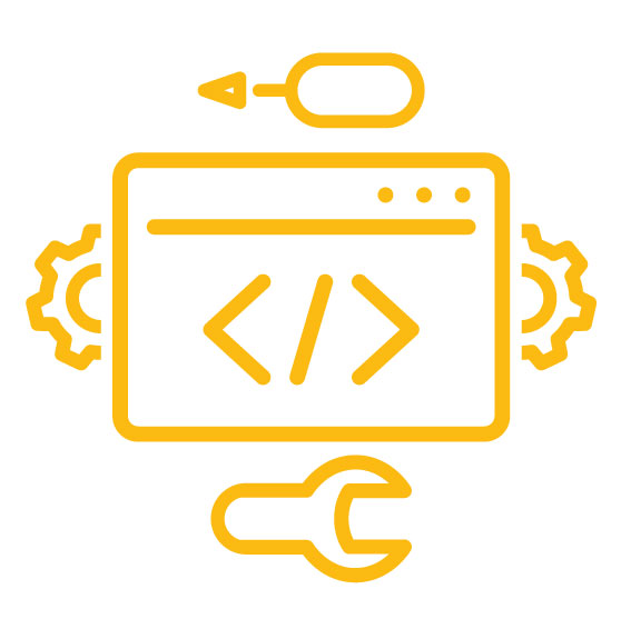 Custom WooCommerce Development Icon yellow
