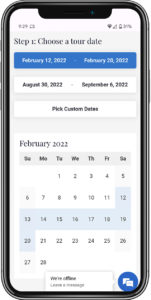 Mobile Web Design Booking Calendar Evolution 35