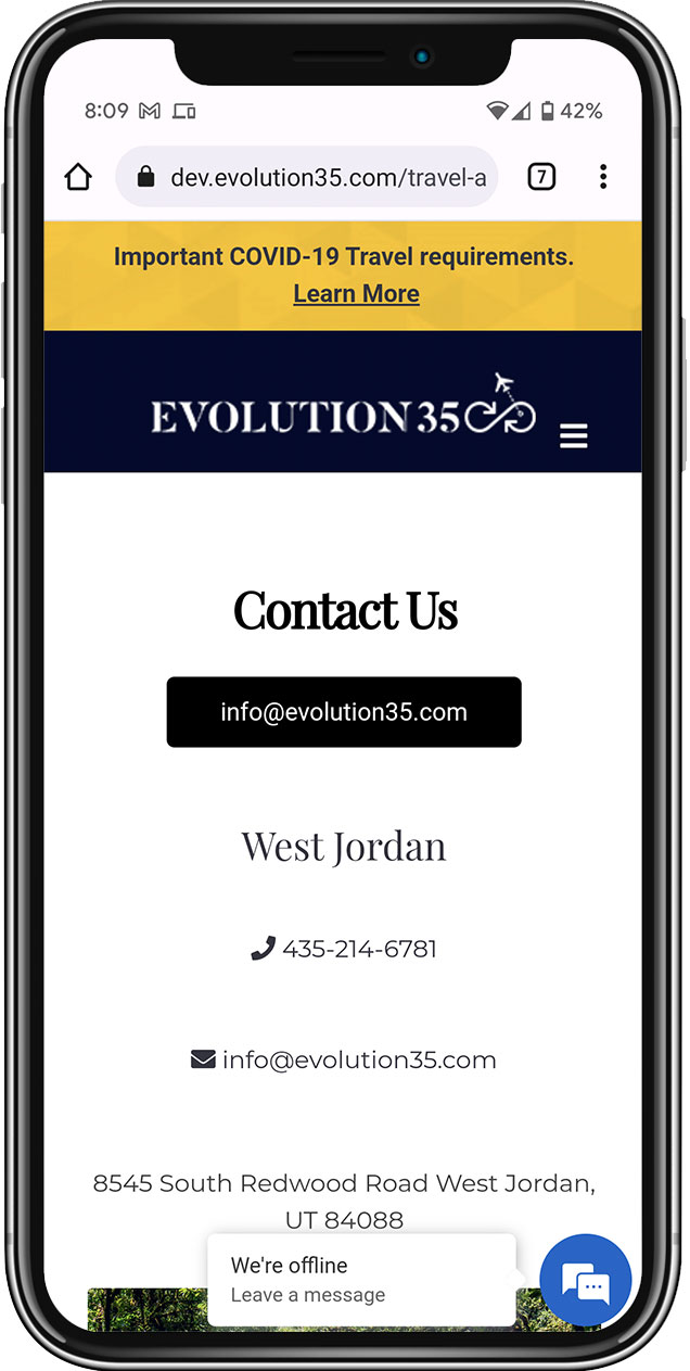 Mobile Web Design Contact page Evolution 35