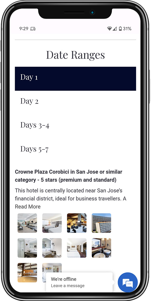 Mobile Web Design Hotel Preview Evolution 35