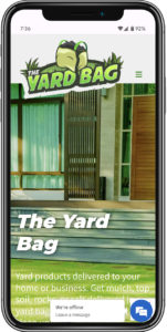 Mobile Web Development The Yard Bag Homepage