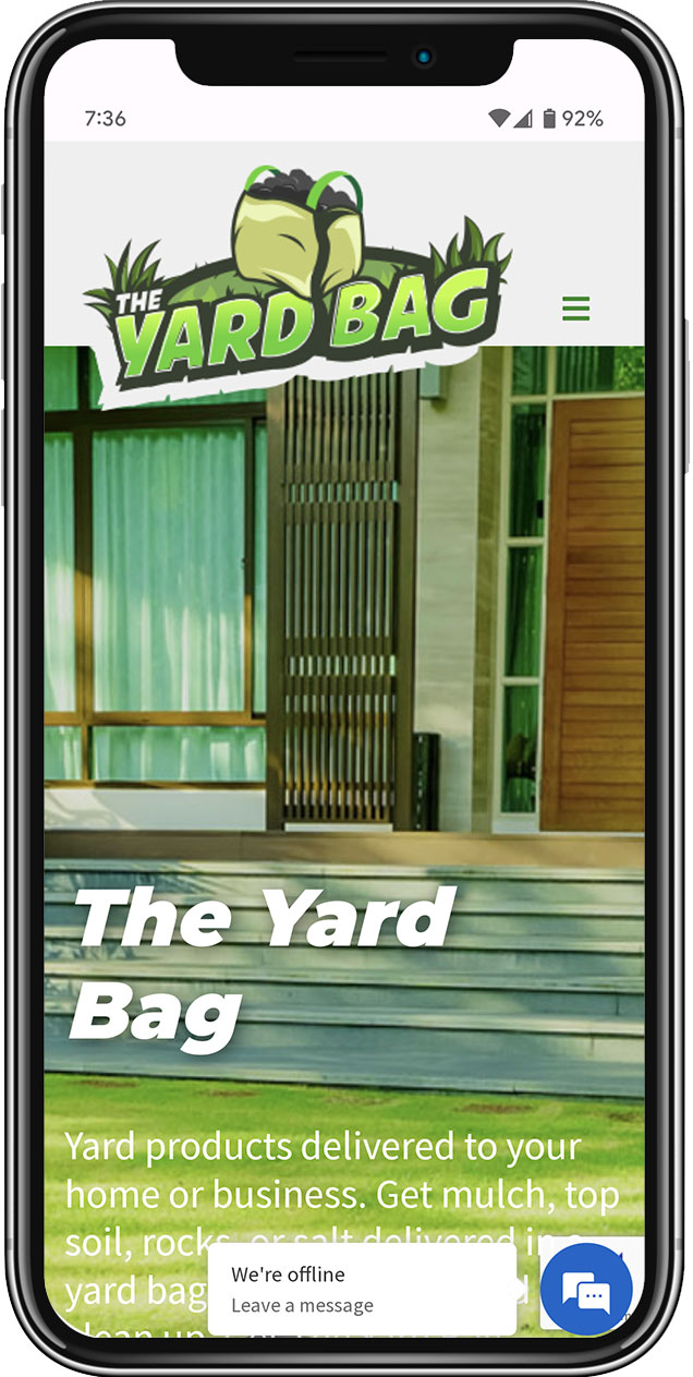 Mobile Web Development The Yard Bag Homepage
