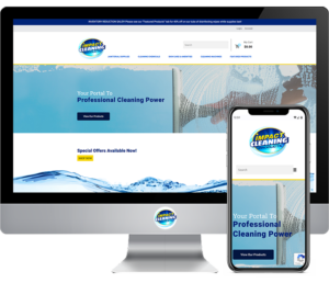 Home page web design Impact Cleaning Products