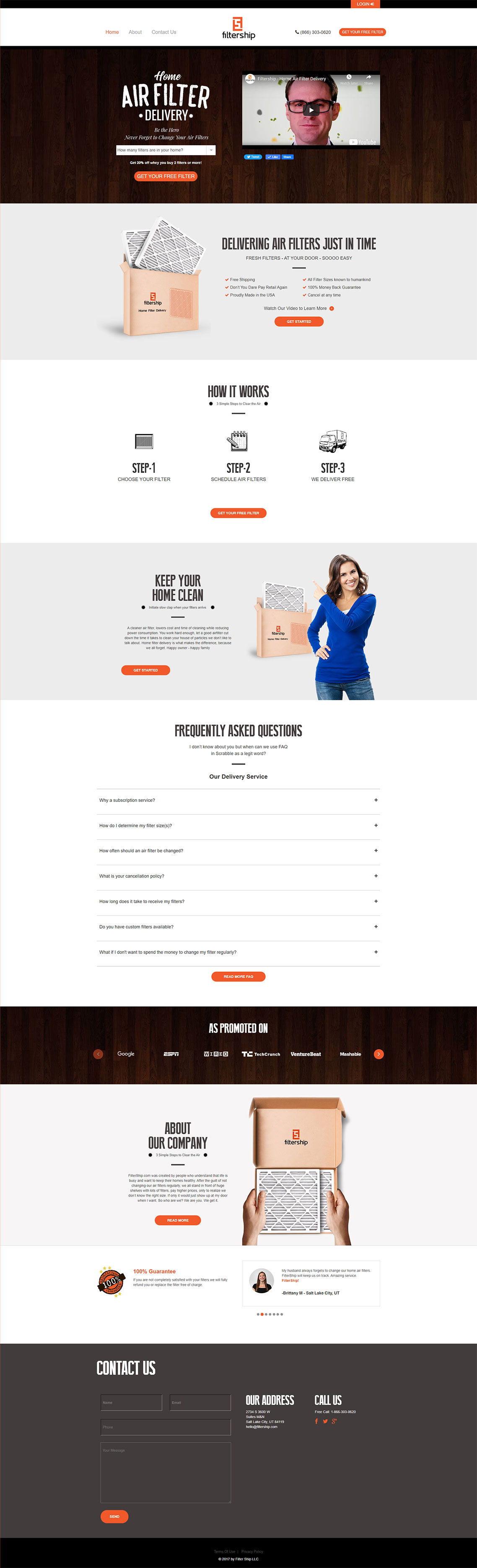 Web Development Homepage Filtership