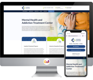 website design and development portfolio project Corner Canyon Health Centers