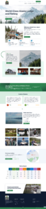 Website Design Homepage for Glacier Bear Lodge