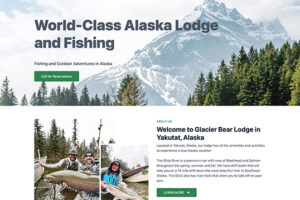 Website Design Project Overview Homepage Glacier Bear Lodge