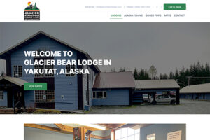 Website Design Project Overview Lodging page Glacier Bear Lodge