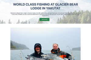 website design for an Alaska guided tour page